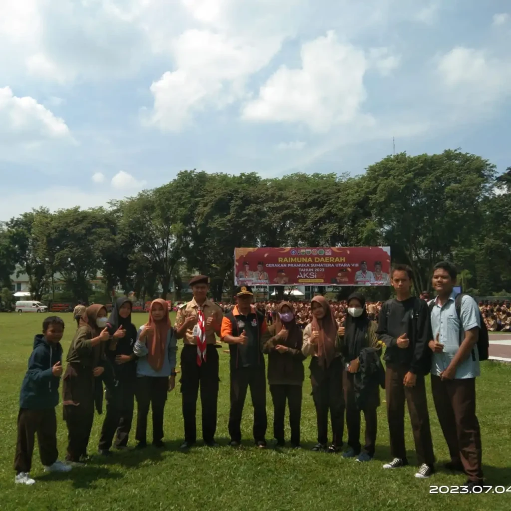 Sebanyak 8 Putra dan 8 putri dari SMK Budi Utomo mengikuti Jambore Daerah tahun 2023 di Stabat Langkat